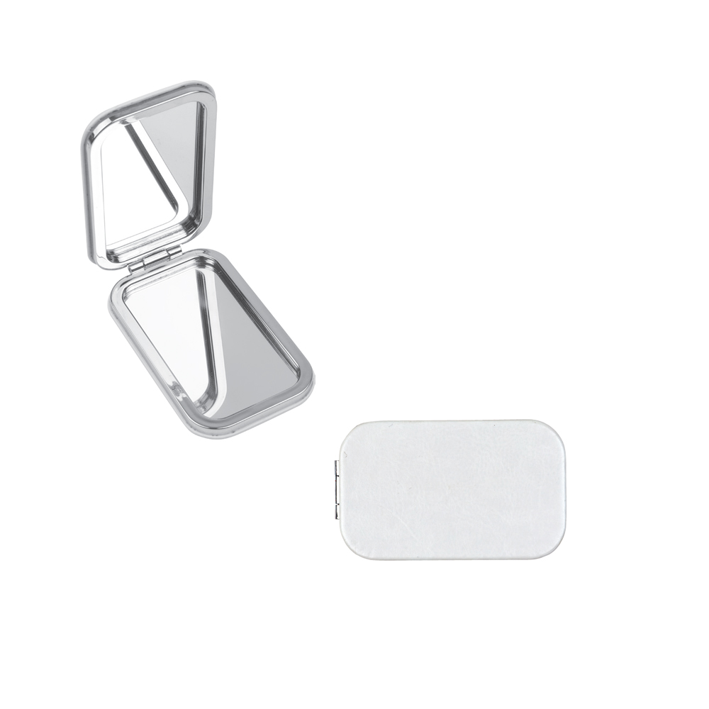 Suni Deri Dikdörtgen Cep Aynası (Min Sip. : 100 Ad.)