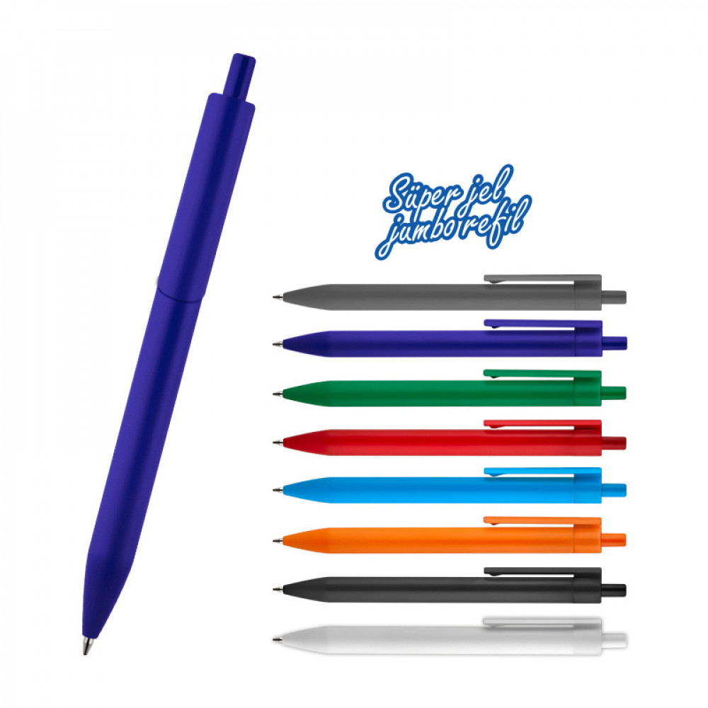 Plastik Kalem - Jumbo Jel Uçlu