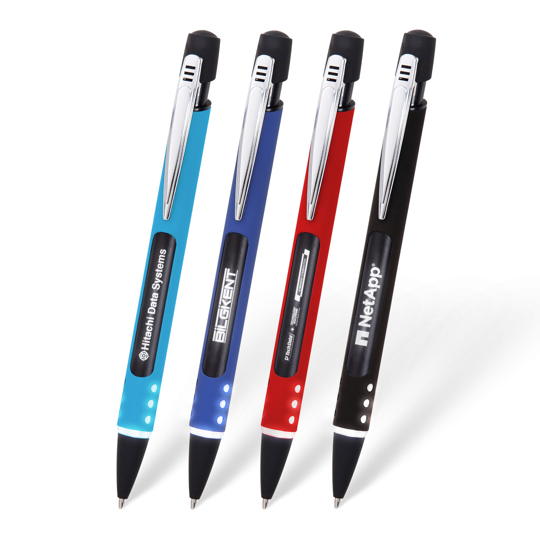 Metal Tükenmez Kalem - Işıklı