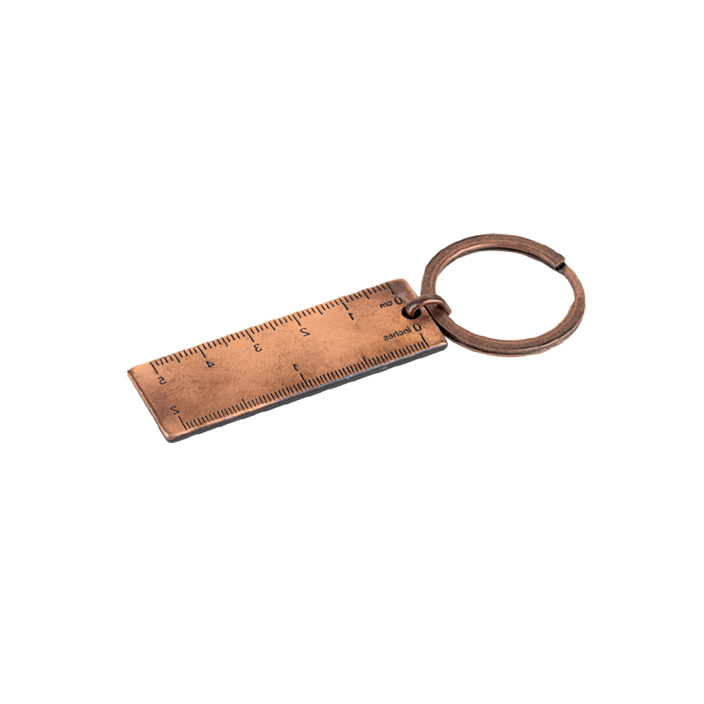 Metal Cetvel Anahtarlık
