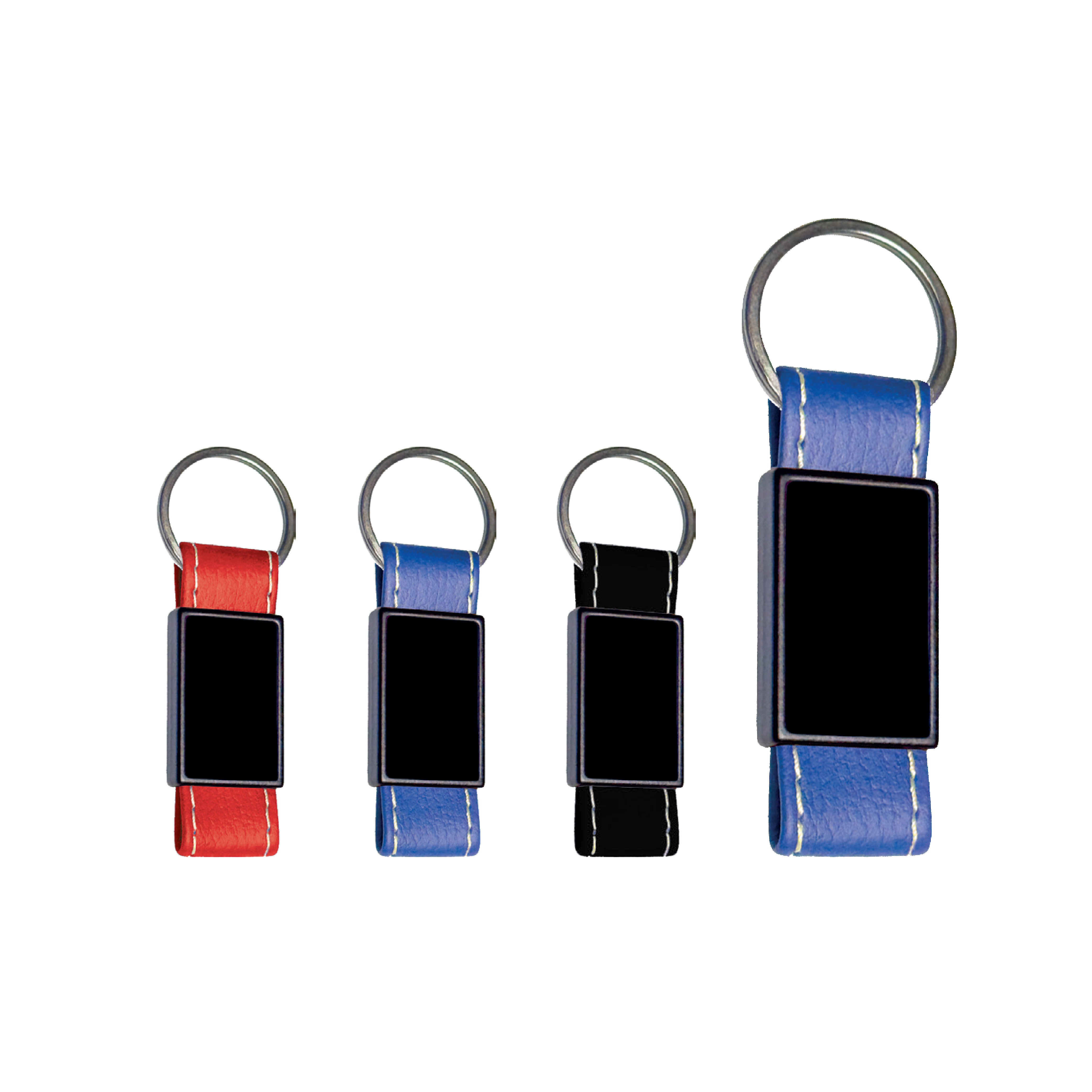 Metal Deri Çift yönlü Anahtarlık