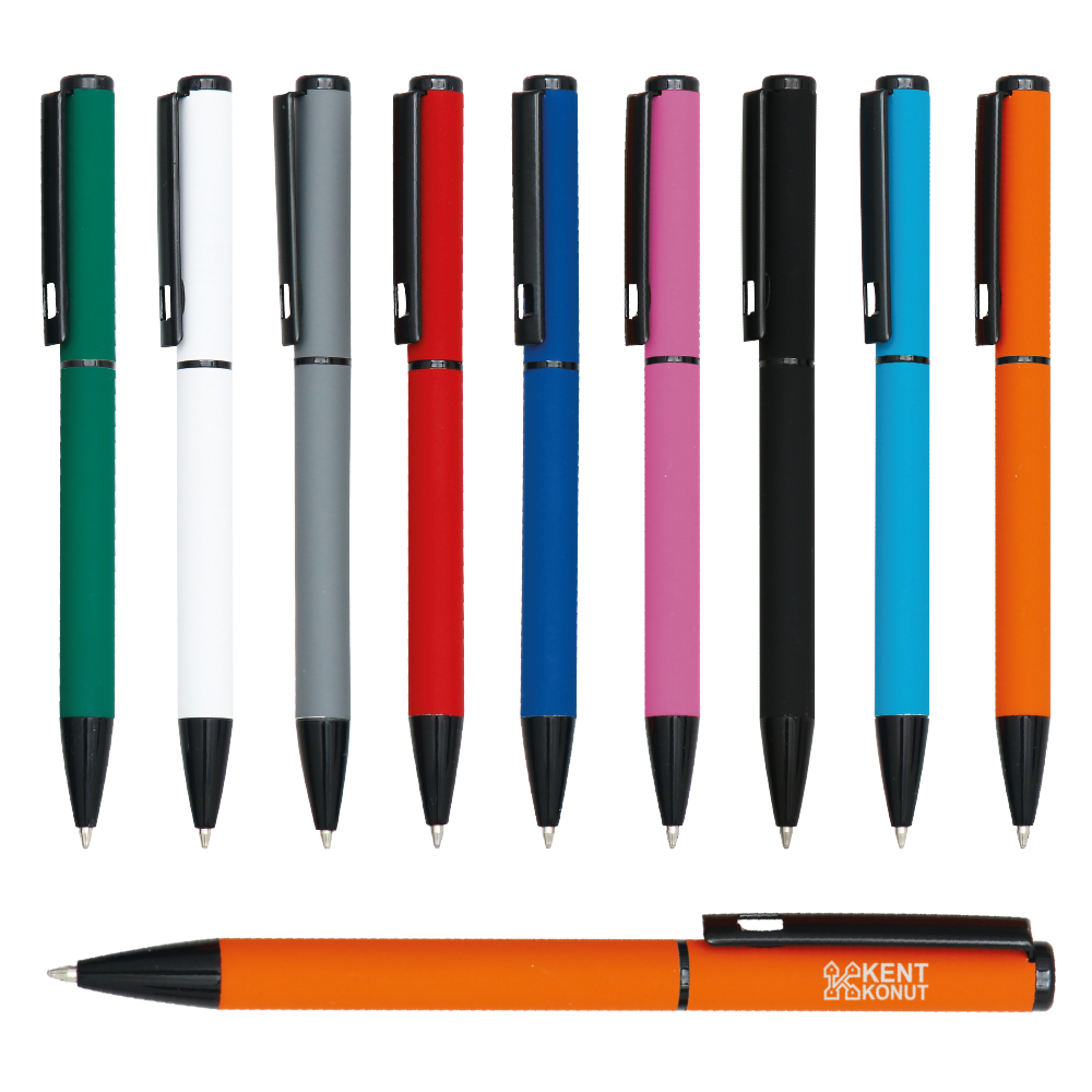 Metal Tükenmez Kalem - Rubber