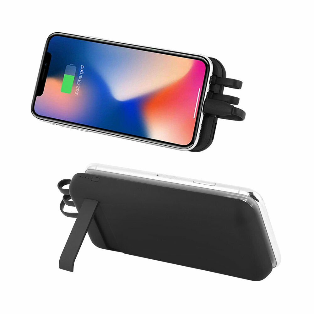 Powerbank 10.000 mAh - Wireless şarj - LED Işıklı - Vantuzlu
