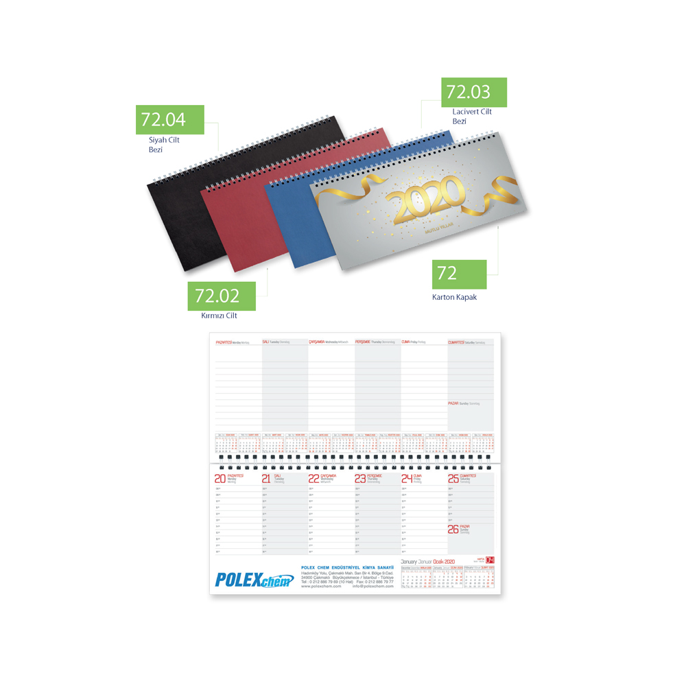 Haftalık Masa Sümeni Orta (31x14,5 cm)