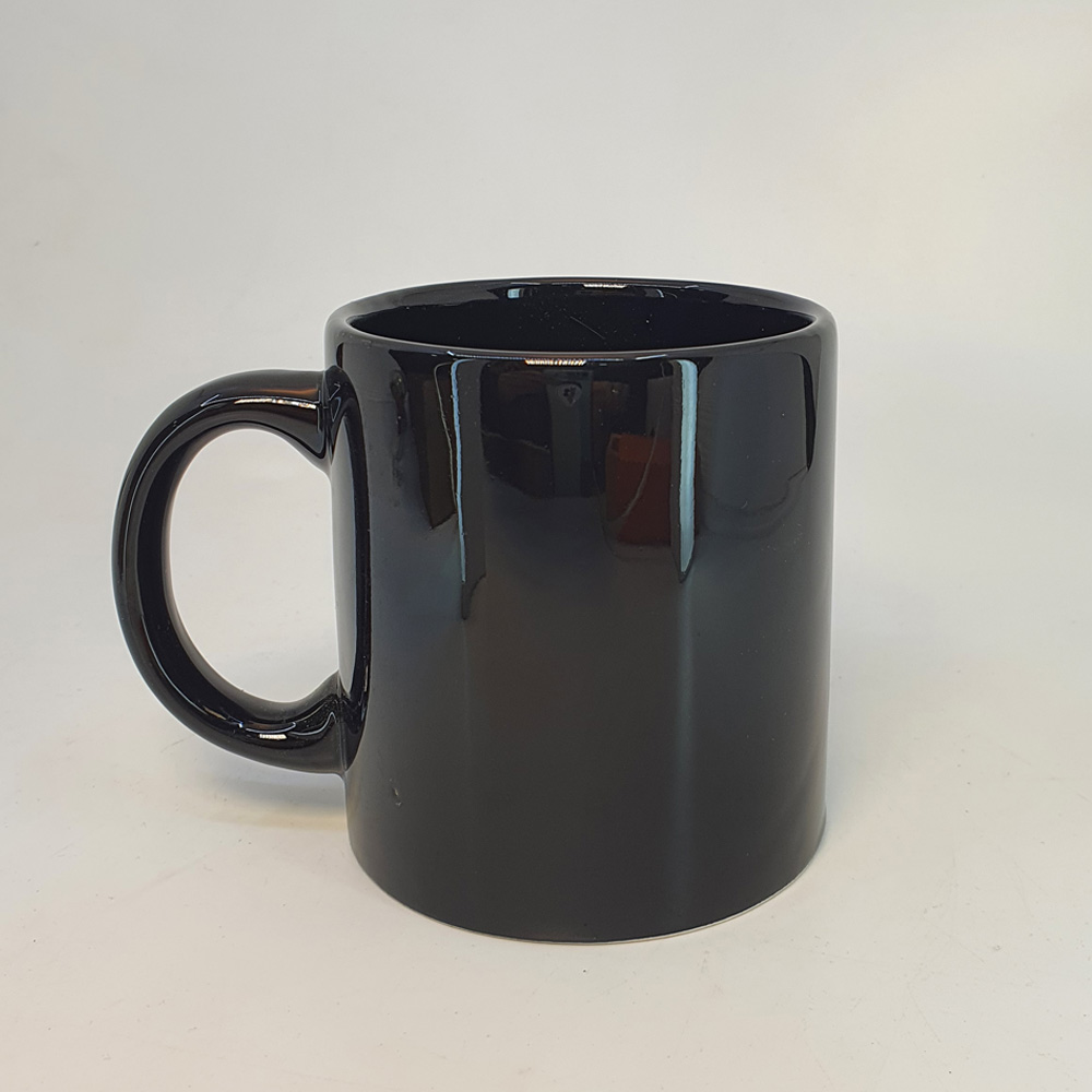 Seramik Kupa - Parlak Siyah